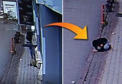 Balkondan sarkan çocuk kaldırıma düştü; o anlar kamerada