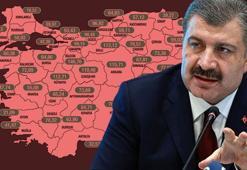 İllere göre vaka haritası güncellendi