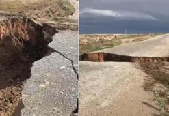 Selde dere yatağındaki köprü çöktü