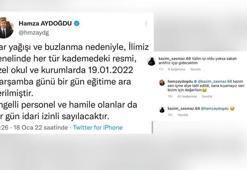 Vali ile öğrencinin 'kar tatili' diyaloğu