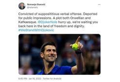 Sırbistan Dışişleri Bakanı: Gel Djokovic, özgürlük diyarında seni bekliyoruz