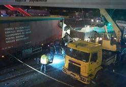 TIR, kırmızı ışıkta bekleyen 3 araca çarptı: 1 ölü, 4 yaralı