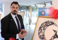 Polis memurundan resim sergisi: Terör saldırısı sonrası çizdiği resmi de sergiledi