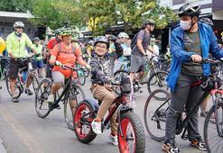 Ankara'da 'Otomobilsiz Kent Günü'nde bisiklet konvoyu