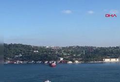 Boğaz'da gemi sürüklendi