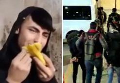 Muz yeme paylaşımı yapan 8 Suriyeliye gözaltı