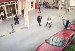 Müzikholdeki kavga sonrası 1'i polis 2 kişinin yaralandığı anlar kamerada