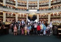 Şehit çocukları, Cumhurbaşkanlığı Millet Kütüphanesi’ni ziyaret etti