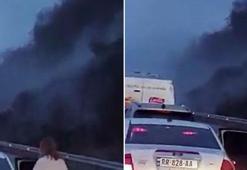 Artvin'de heyelan kamerada