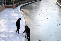 Eskişehir Porsuk Çayı’nda ‘buz’ alarmı