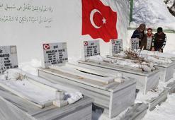 Çığ faciasının yıl dönümünde şehitler, mezarları başında anıldı