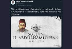 Cumhurbaşkanı Erdoğan, Sultan 2'nci Abdülhamit'i andı