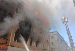 Güngören'de yangın; patlamalar meydana geldi