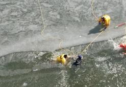 Donmuş göl üzerindeki eğitim, gerçeğe dönüştü