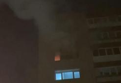 Kartal'da 11 katlı binada çıkan yangında 1 kişi dumandan etkilendi