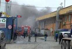 Pendik'te geri dönüşüm merkezinde yangın
