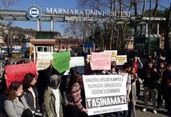 Marmara Üniversitesi öğrencilerinden kampüs protestosu