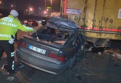 Bahçeşehir TEM Otoyolu'nda feci kaza: 2 ölü, 3 yaralı