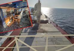 Odessa açıklarında Türk sahipli gemiye bomba isabet etti