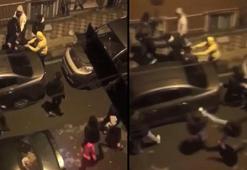 Esenler'de sokak ortasına iki grup birbirine girdi