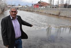 Kuruyan Tecer Irmağı, yağışlarla yeniden hayat buldu