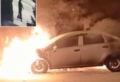 Kadın kıyafeti giyip, eşinin otomobilini kundakladı