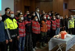 Kartal’da motorlu kuryelere ilk yardım eğitimi verildi