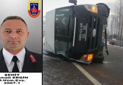 Tokat'ta askeri personel servisi devrildi: 1 şehit, 3 yaralı