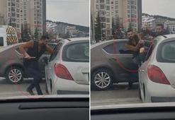 Kırmızı ışıkta geçtiği için uyarılınca çekiçle saldıran sürücü tutuklandı