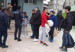 Futbolcular maç yaparken soyunma odasından para ve telefonları çalındı