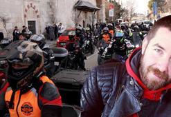 Şaka yaptığı arkadaşının yumruklarıyla ölen Nevrekop'u, motosiklet tutkunları uğurladı