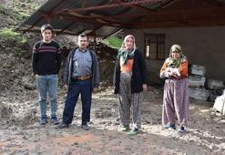 6 kişilik aile heyelan korkusuyla yaşıyor