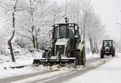 Şile’de ekiplerden ‘karla mücadele’ mesaisi