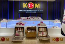 Irak'a gidecek bulaşık makinesine gizlenen 6 bin 890 adet ilaç ele geçirildi