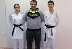 Kickbokscu babanın karateci çocukları madalyaya doymuyor