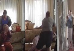 Kadıköy'de bakıcı dehşeti kamerada