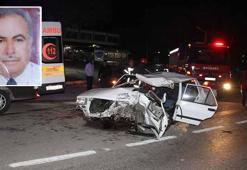 TIR'a çarpan otomobilin sürücüsü öldü