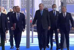 Cumhurbaşkanı Erdoğan NATO karargahına geldi