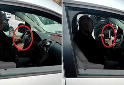 Trafikte ekmek bıçaklı kavga kamerada