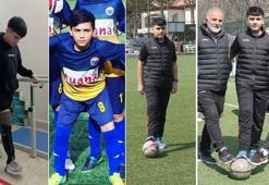 Protez ayak takılan futbolcu Eren, özlediği sahalara döndü