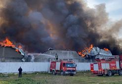 Osmaniye’de geri dönüşüm fabrikasındaki yangın kontrol altına alındı