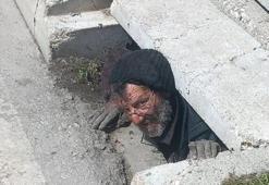 Got stuck in the channel he entered for theft, he reacted to those who did not help