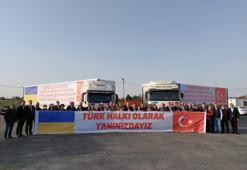 Büyükçekmece’den Ukrayna’ya 2 tır dolu insanı yardım malzemesi gönderildi