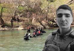 Çaya düşüp, kaybolan asteğmenin cansız bedenine ulaşıldı