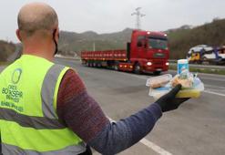 Ordu'da belediyeden sürücü ve yolculara yolda iftar yemeği