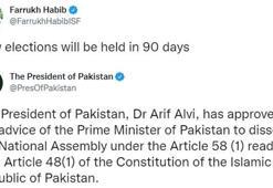 Pakistan Cumhurbaşkanı Alvi, Ulusal Meclisi feshetti