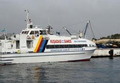 Kuşadası'ndan Sisam'a 2 yıl sonra ilk feribot seferi