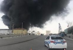 Karaman'da plastik fabrikasında yangın