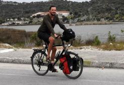 Alman mühendis, bisikletle 11 ülke gezip Türkiye'ye geldi