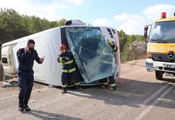 Eskişehir'de cezaevi nakil aracı devrildi: 6 yaralı